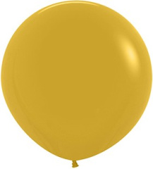 S Шар (24''/61 см) Горчичный (023), пастель, 1 шт.