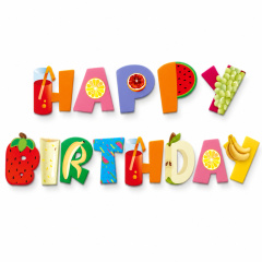 Гирлянда, Happy Birthday, Пляж, 200 см, 1 уп.